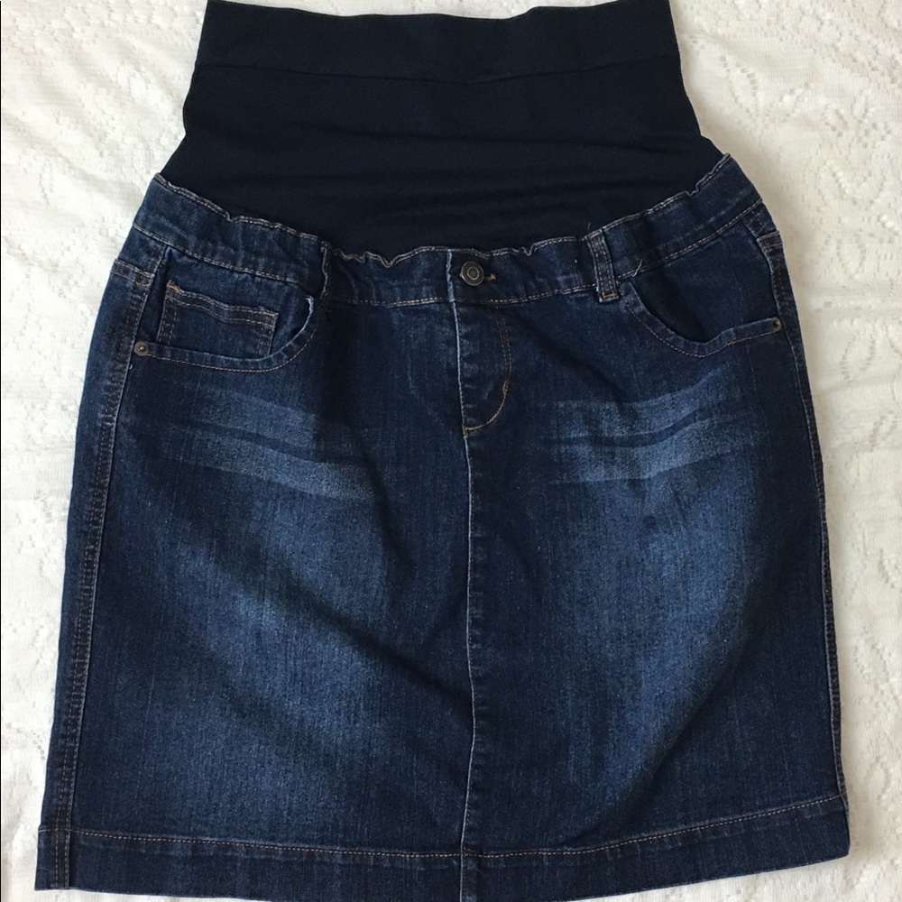 Sold Lilac Maternity denim pencil skirt size XL